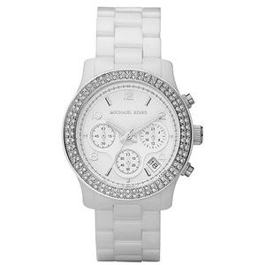 New Michael Kors Runway White Ceramic Glitz